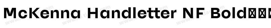 McKenna Handletter NF Bold字体转换